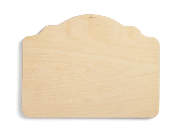 Szyld drewniany na białym tle — Zdjęcie stockowe