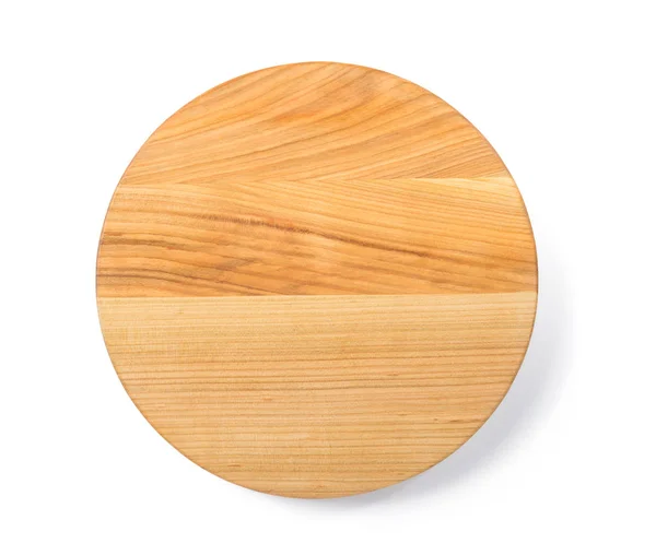Deska do cięcia drewna izolowana na biało — Zdjęcie stockowe