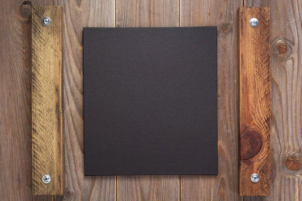 Drewniane tło jako powierzchnia tekstury ze śrubami — Zdjęcie stockowe