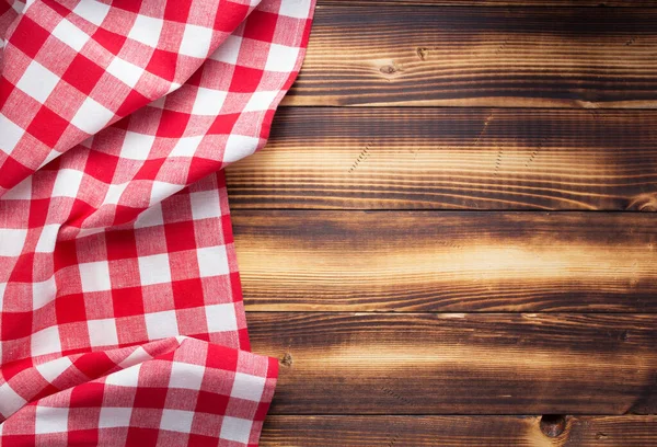 Checked cloth napkin or tablecloth — Stock Photo, Image