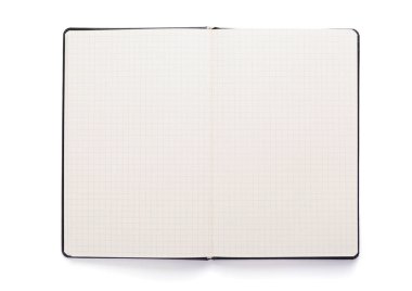 beyaz arkaplanda not defteri ya da defter kağıdı