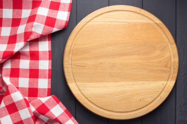 rustik ahşap tahta Board arka planda pizza kesme tahtası