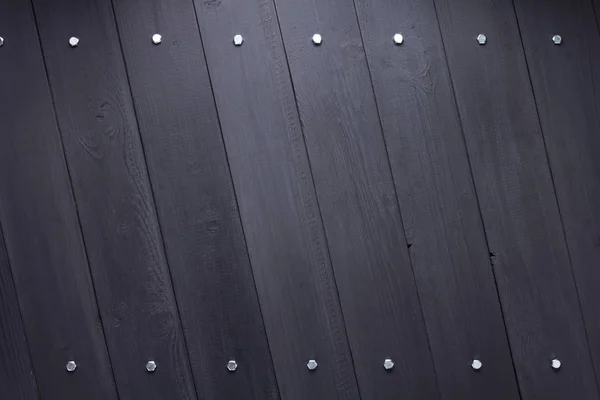 Black wooden plank board background — Stock Photo, Image