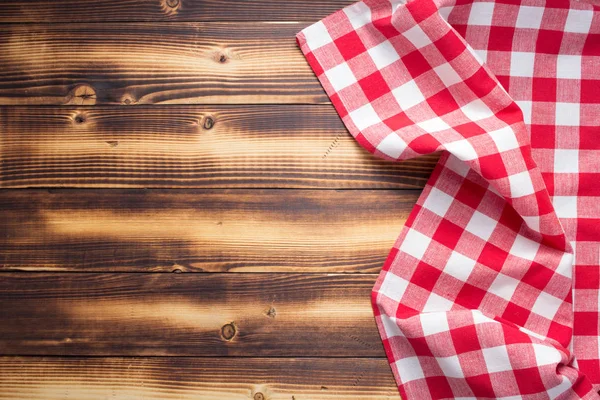 Checked cloth napkin or tablecloth — Stock Photo, Image