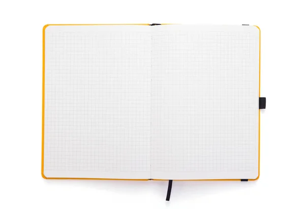 Notitieblok of notitieblok papier op witte achtergrond — Stockfoto