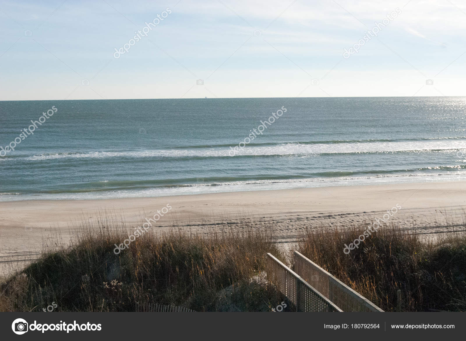 A Private Beach In North Carolina Stock Photo C Ruzzi226 180792564