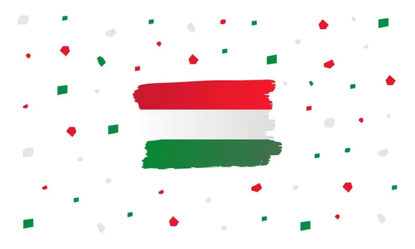 Országos Nap Magyarországon Nemzeti Boldog Ünnep Ünnepelt Évente Október Magyar — Stock Vector