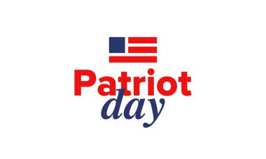 Amerika 'da Vatanseverlik Günü. Yıllığı 11 Eylül 'de kutlayın. Asla unutmayacağız. Hatırlıyoruz. Hafıza günü. Vatansever Amerikan unsurları. Poster, kart, afiş ve geçmiş. Vektör illüstrasyonu