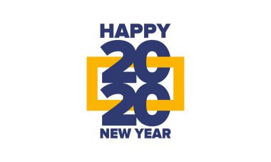 Yeni yıl 2020. Mutlu noeller. Mutlu bayramlar, kutlama etkinliği. Tebrik kartı. Yaratıcı sayı. Tipografi tasarımı. Tebrik broşürü. Basit metin şablonu. Poster, davetiye ve afiş. Vektör