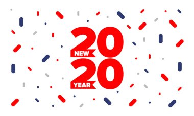 Yeni yıl 2020. Mutlu noeller. Mutlu bayramlar, kutlama etkinliği. Tebrik kartı. Yaratıcı sayı. Tipografi tasarımı. Tebrik broşürü. Basit metin şablonu. Poster, davetiye ve afiş. Vektör