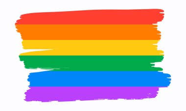 Haziran ayında LGBT Gurur Ayı. Lezbiyen Gey Biseksüel Transseksüel. Yıllık kutlama. LGBT bayrağı. Gökkuşağı aşk konsepti. İnsan hakları ve hoşgörü. Poster, kart, afiş ve geçmiş. Vektör ilüstrasyonu