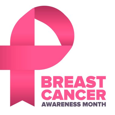 Meme Kanseri Farkındalığı Ayı. Pembe Ekim. Pembe kurdele. Kadın sağlık hizmetleri. Yıllık kutlama. Sağlık konsepti. Kız dayanışması. Kanseri önleme. Kadın hastalıkları. Poster, afiş ve arkaplan. Vektör