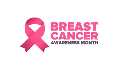 Meme Kanseri Farkındalığı Ayı. Pembe Ekim. Pembe kurdele. Kadın sağlık hizmetleri. Yıllık kutlama. Sağlık konsepti. Kız dayanışması. Kanseri önleme. Kadın hastalıkları. Poster, afiş ve arkaplan. Vektör