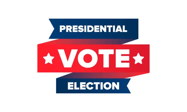 Eleição Presidencial 2020 Nos Estados Unidos Dia Voto Novembro Eleição —  Vetores de Stock