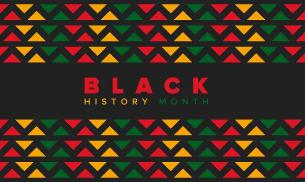 Svarta Historiemånaden Afrikansk Amerikansk Historia Firas Årligen Februari Usa Och — Stock vektor