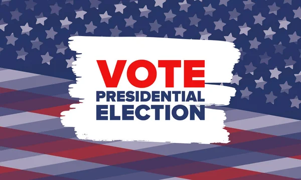 Election Présidentielle 2020 Aux États Unis Jour Vote Novembre Élections — Image vectorielle