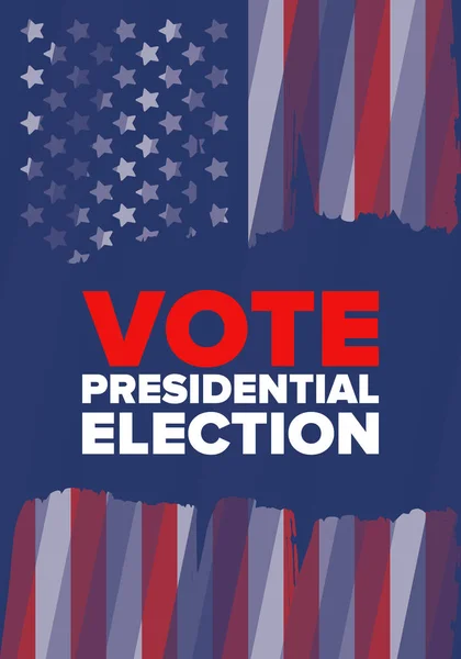 Presidential Election 2020 United States Vote Day November Election Patriotic — Stock Vector