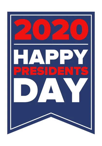 Feliz Dia Dos Presidentes Nos Estados Unidos Aniversário Washington Feriado —  Vetores de Stock