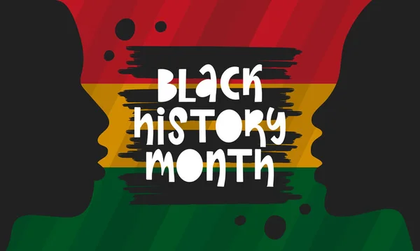 Mês História Negra História Afro Americana Celebrado Anualmente Fevereiro Nos — Vetor de Stock