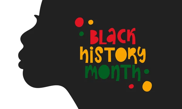 Mois Histoire Des Noirs Histoire Afro Américaine Célébré Annuellement Février — Image vectorielle