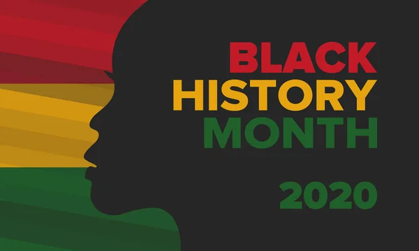 Mese Della Storia Nera Storia Afroamericana Celebrato Ogni Anno Febbraio — Vettoriale Stock