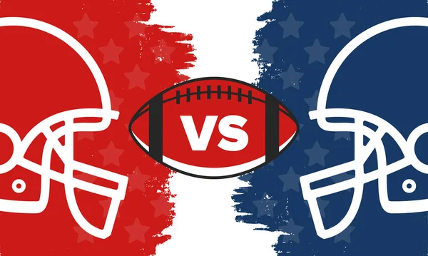 Speldagen Amerikansk Fotbollsmatch Super Bowl Party Usa Sista Matchen För — Stock vektor