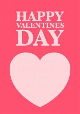 Happy Valentines Day. Celebrate annual in February 14. Romantic holiday for couple lovers. Valentines card with heart shape. Red and pink party design. Poster, card, banner and background. Vector