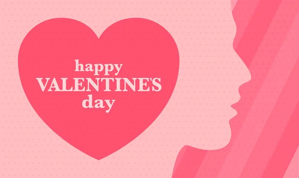 Happy Valentines Day Celebrate Annual February Romantic Holiday Couple Lovers — 스톡 벡터