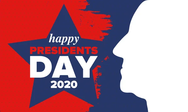 Happy Presidents Day United States Washington Birthday Federal Holiday America — Stock Vector