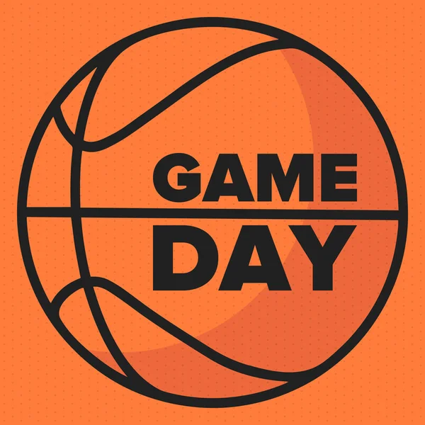 Marche Basketball Folie Game Day Party Championnat Par Équipe Professionnelle — Image vectorielle