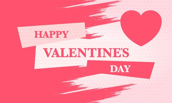 Fröhlicher Valentinstag Feiern Jährlich Februar Romantischen Urlaub Für Paare Liebhaber — Stockvektor