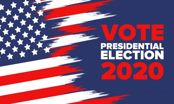 Eleição Presidencial 2020 Nos Estados Unidos Dia Voto Novembro Eleição — Vetor de Stock