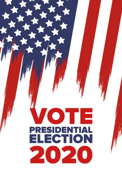 Presidential Election 2020 United States Vote Day November Election Patriotic — Stock Vector