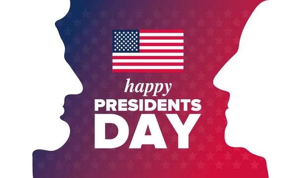 Днем Президента Сполучених Штатах День Народження Вашингтона Федеральні Свята Америці — стоковий вектор