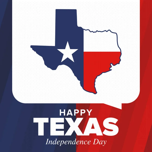 Dia Independência Texas Férias Liberdade Nos Estados Unidos Comemorado Anualmente — Vetor de Stock