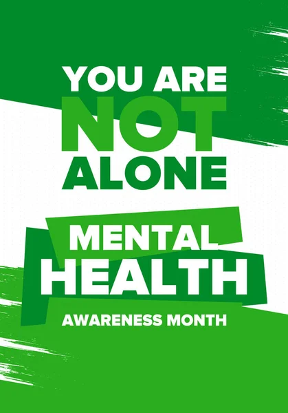 Mental Health Awareness Month in May. Annual campaign in United States. Raising awareness of mental health. Control and protection. Prevention campaign. Medical health care design. Vector illustration | Stock Images Page | Everypixel