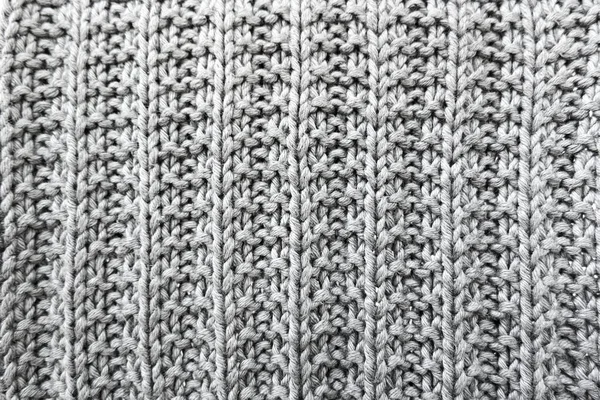 Gray Yarn Texture Background Isolate — Stock Photo, Image