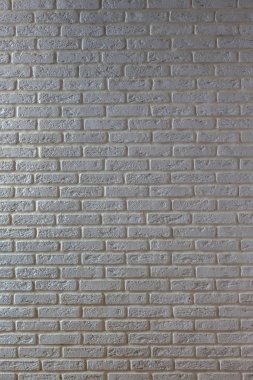 Modern beyaz tuğla duvar dikey dokusu