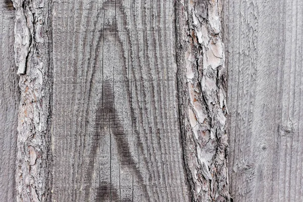 Textura de una vieja tabla de madera con grietas de col gris y marrón —  Fotos de Stock