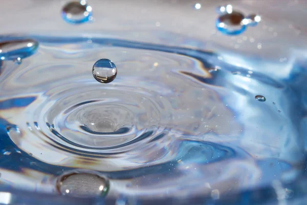transparent drop of water, splash about falling drops of water_