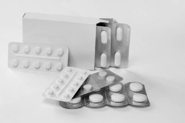 Tablet sağlık kabarcıklar ve paketleri, o geri yükleme geri yükleme