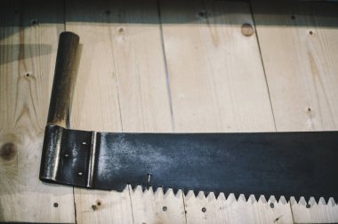 Ağaç işleme Atölyesi, eski el testeresi
