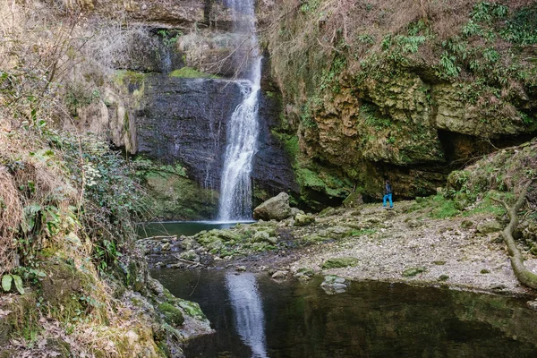 Cascata Fermona, Ferrera, Varese, Italia — Foto Stock