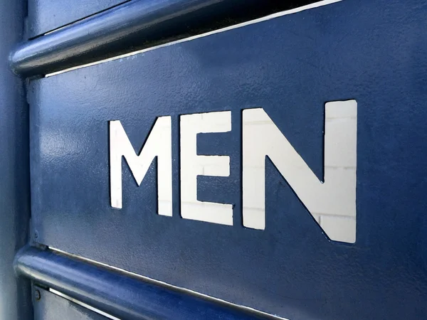 Men rest room sign — Stock Photo, Image