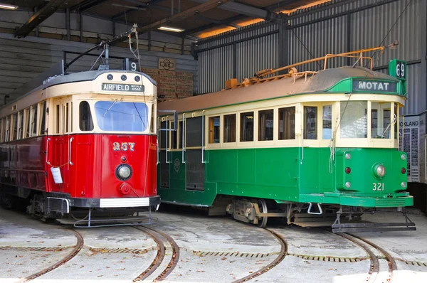 Auckland Aug 2016 Sınıf Tramvay Motat Auckland Ulaşım Müzesi Teknoloji — Stok fotoğraf