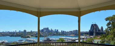 Panoramic view of North Sydney skyline  clipart