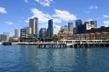 Sydney siluetinin panoramik görünüm