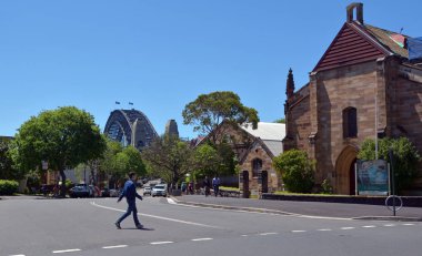 Garrison Church at The Rocks in Sydney, Australia clipart