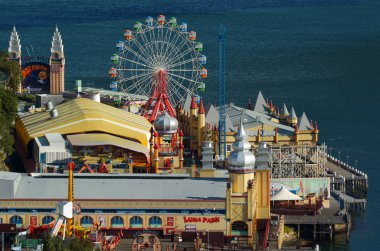 Sydney Luna Park yeni Güney Wales Avustralya havadan görünümü