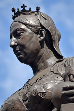 Kraliçe Victoria heykel Sydney şehir Avustralya'da 